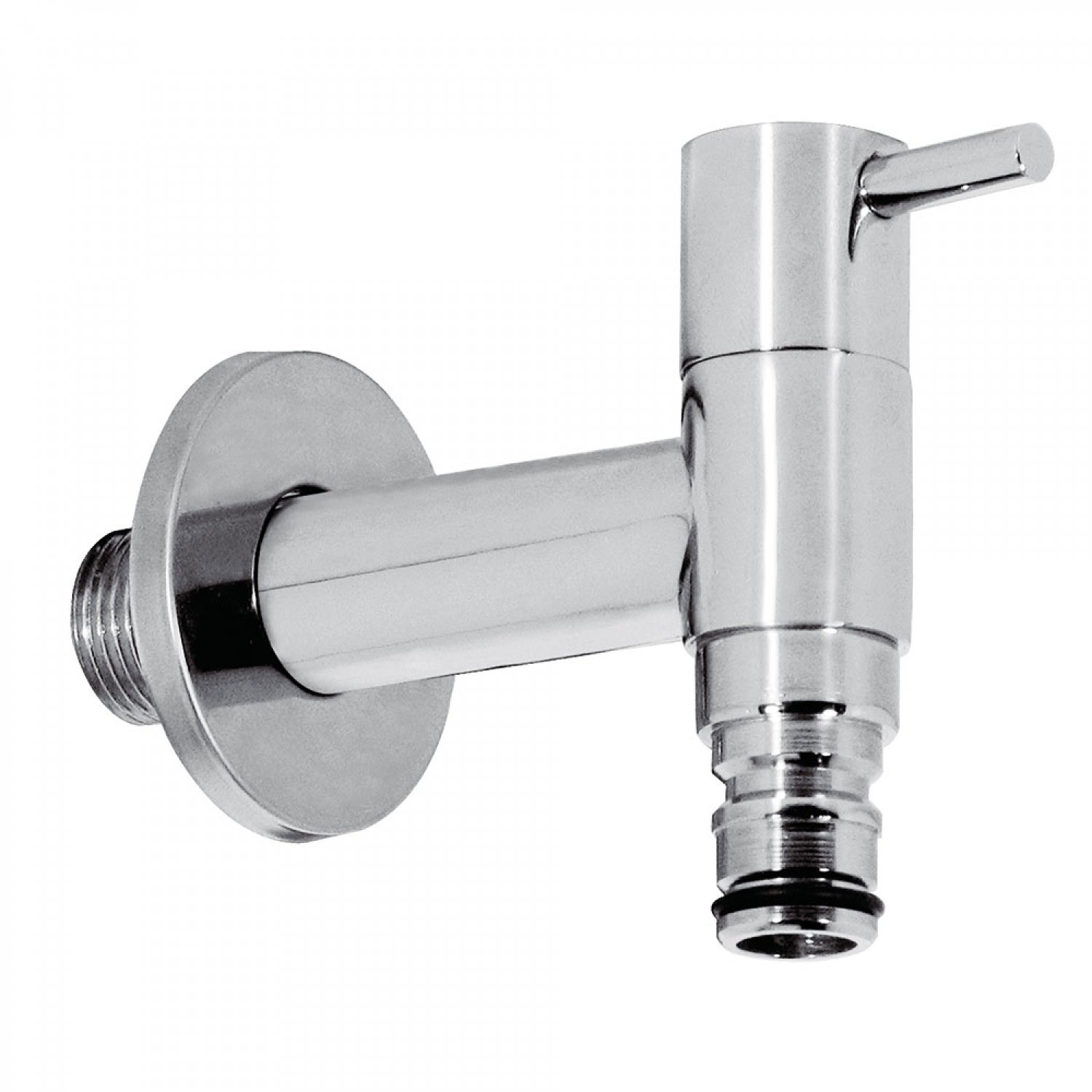 Grifo jardín para manguera con acabado cromo : TRES Grifería | CONSTRUEX