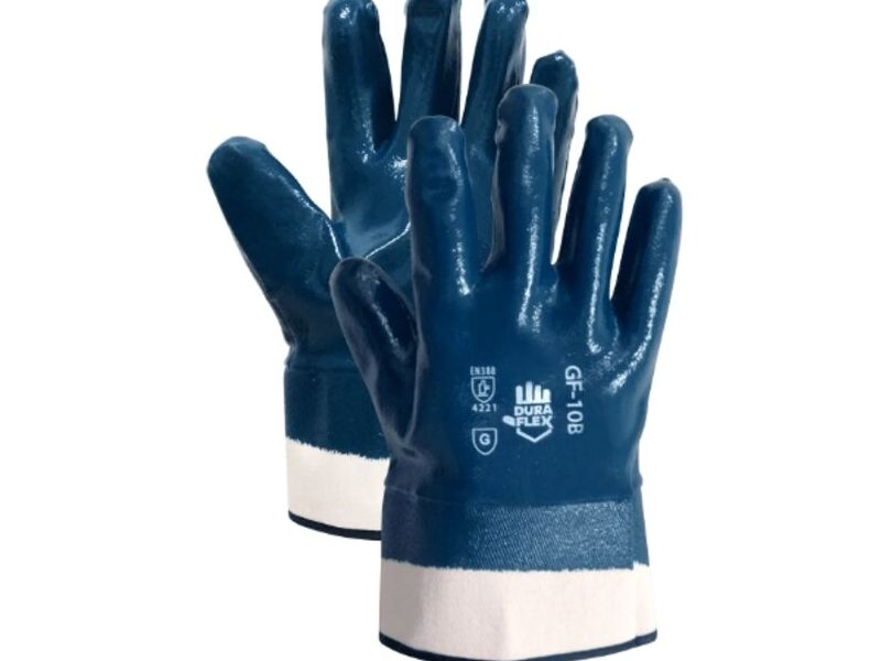 Guantes de aceite azul para hombre, guantes resistentes al aceite  resistentes al agua para entrega de combustible, guantes con revestimiento  de