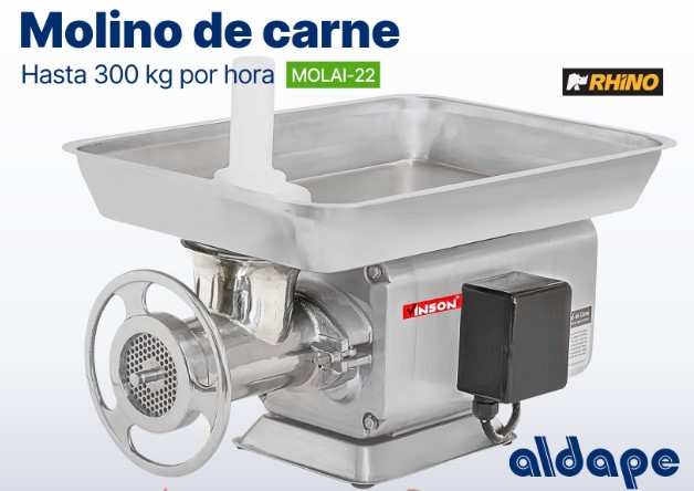 MOLAI-22 - Molino de carne con motor de 2 hp marca Vinson