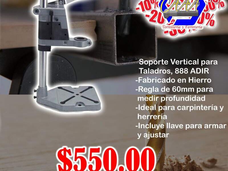 Soporte vertical para taladro de 60 mm 888 Adir México