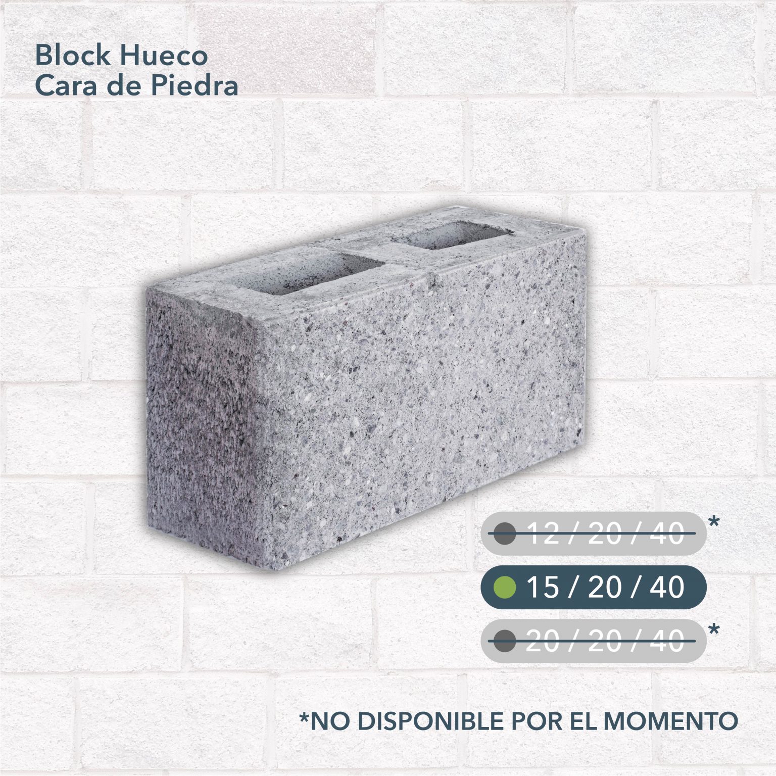 Block Cara De Piedra El Marqués Epca Construex 4589