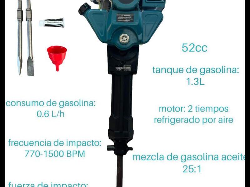 MARTILLO DEMOLEDOR A GASOLINA 52 CC