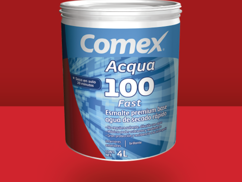 Revocación vendaje negativo Acqua 100 Fast Fácil aplicación : COMEX PINTURAS | Construex