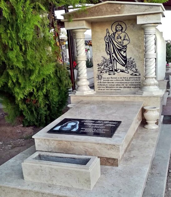 Lápida de Mármol Sonora Mármoles Ruiz Construex