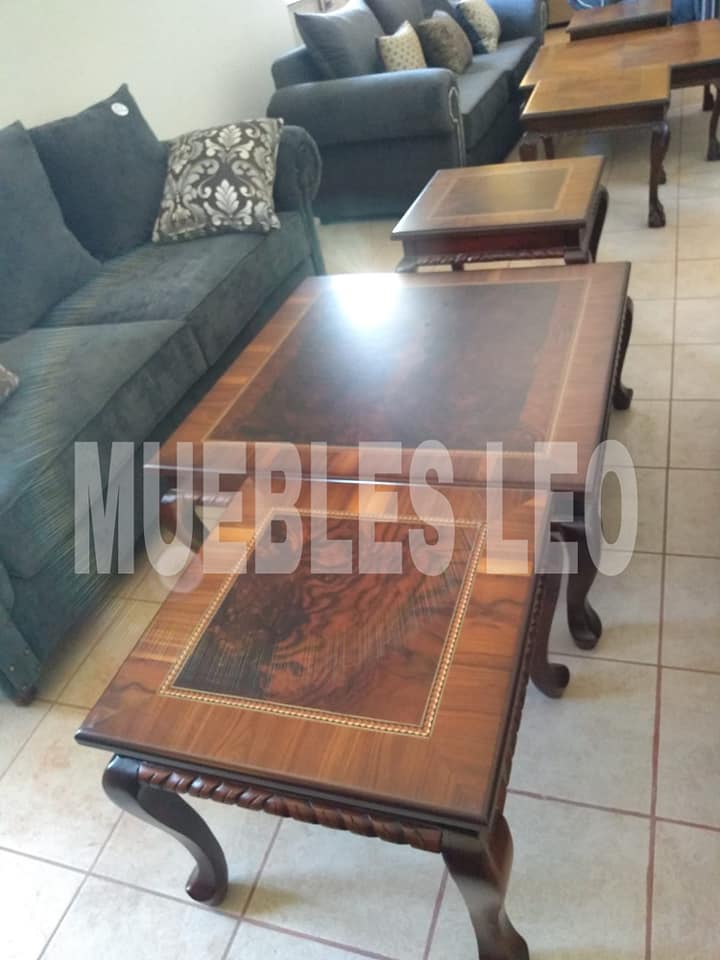 Mesa de centro clásica Jesús María Mueblerìa Leo Construex